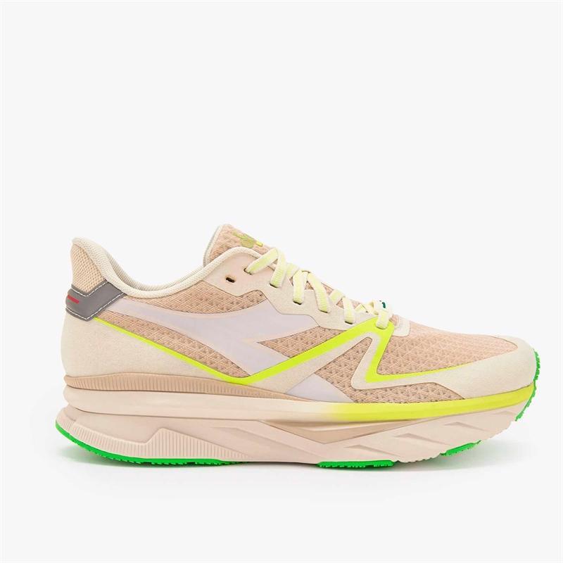 Diadora Atomo V7000 Løbesko - Beige og Grøn Tilbud