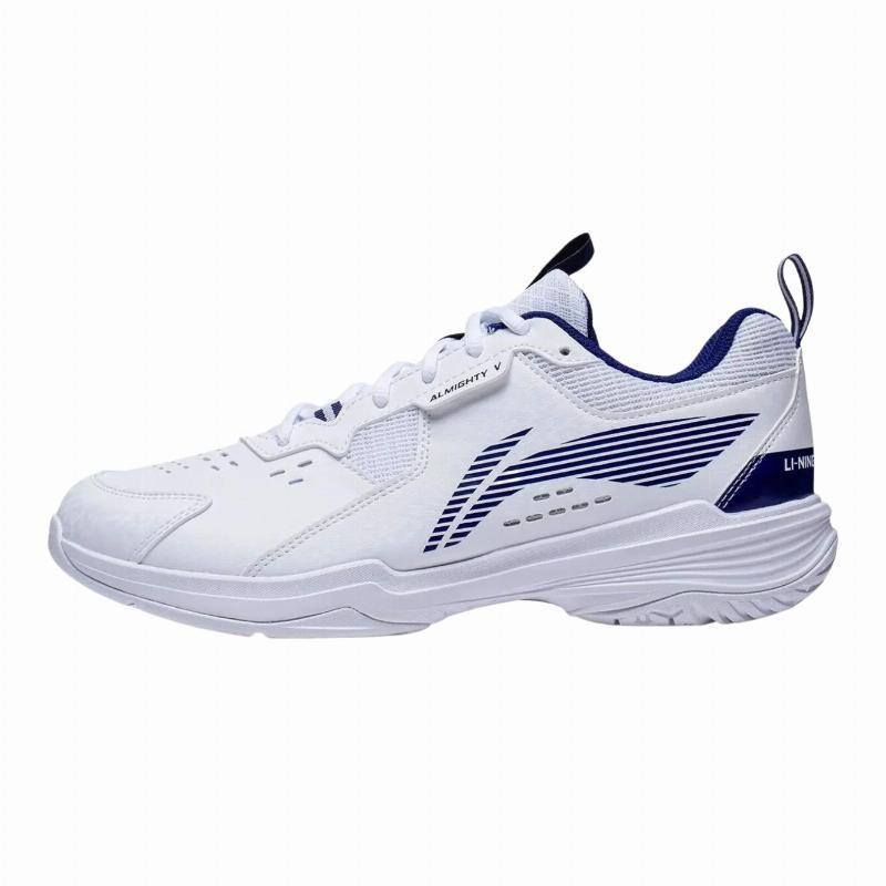 Li-Ning Almighty V Badmintonsko Hvid/Navy - Fantastisk Kvalitet
