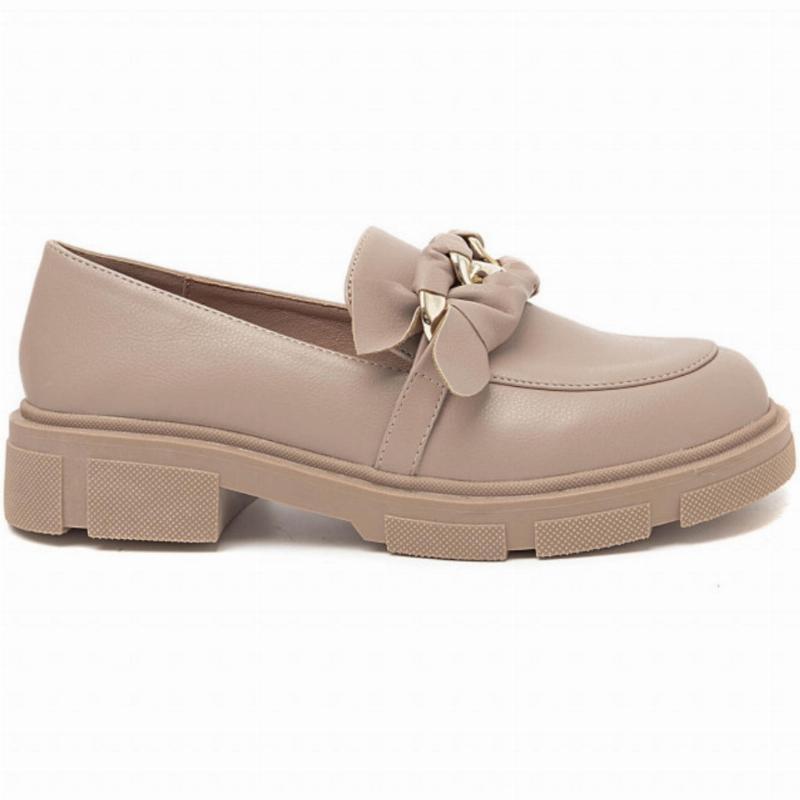 Lilly dame loafers 3673 - Kaki på udsalg!