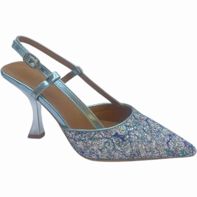 Michelle Stiletter 1611 - Lys Blå Glimmerstil