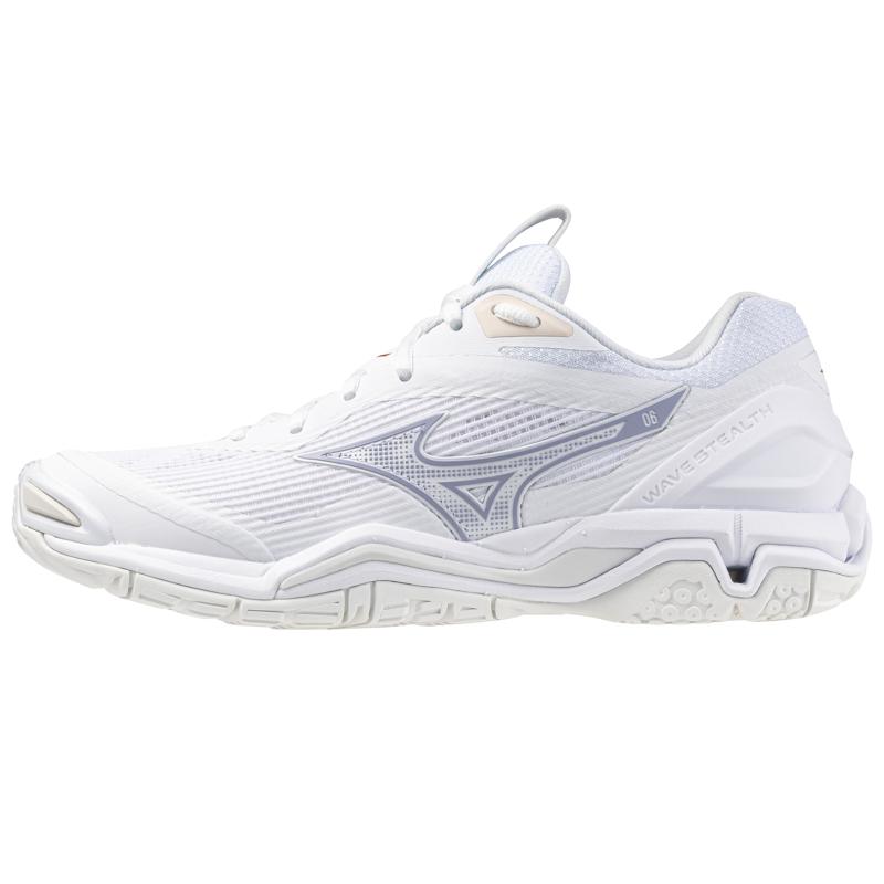 Mizuno Wave Stealth 6 Badmintonsko til Damer - Hvid/Aleutian