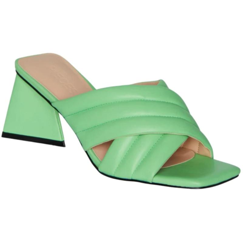 PCJULISE POLSTRET SANDAL - Sommergrøn Udsalg
