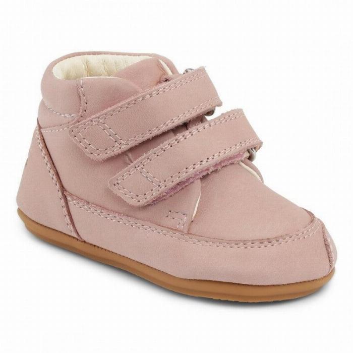 Bundgaard Prewalker Velcro - Begyndersko i Old Rose