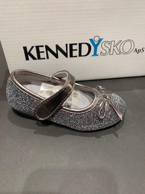 Kennedy Ballerina Sko - Sølv Glimmer - Fantastisk Tilbud!