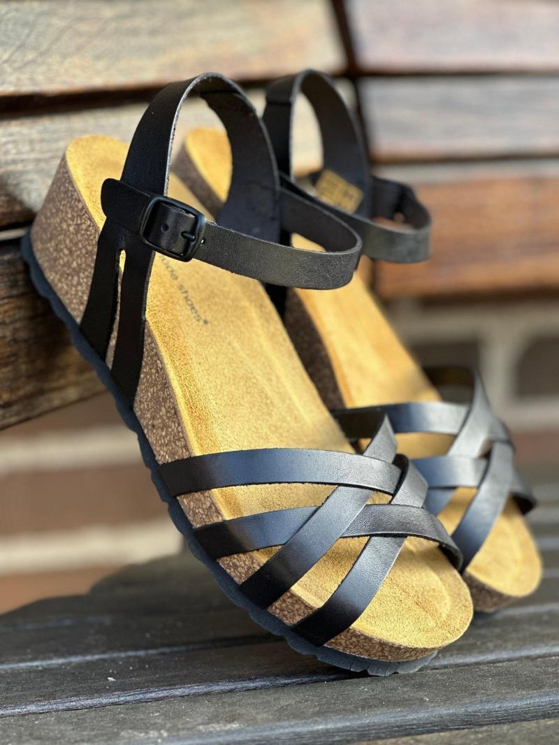 Bella Moda Kilehælsandal i Sort - Komfortabel og Elegant