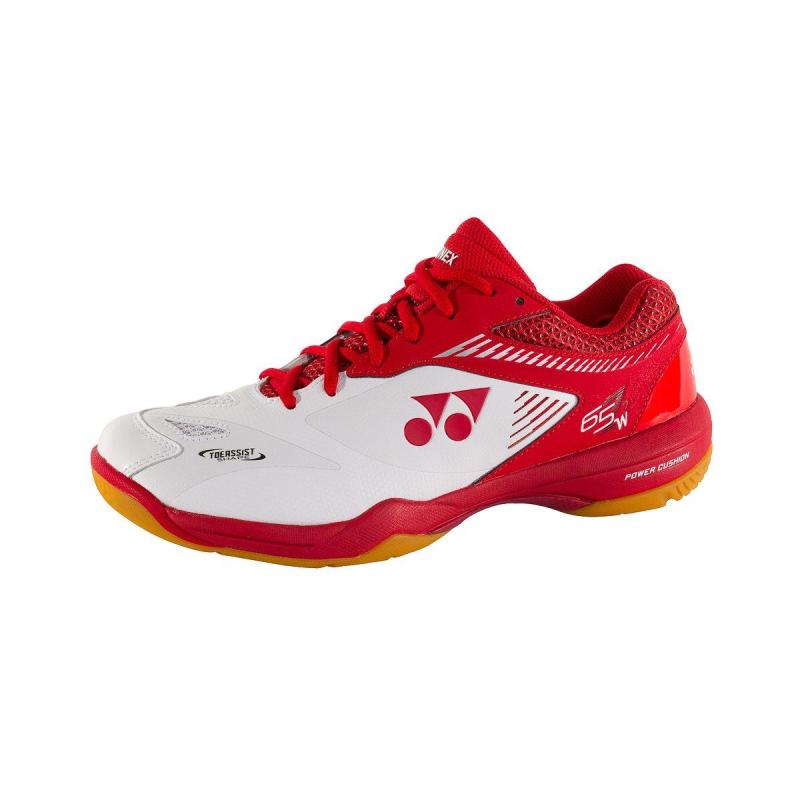 Yonex SHB 65 Z2 Wide Badmintonsko - Rød/Hvid Tilbud!