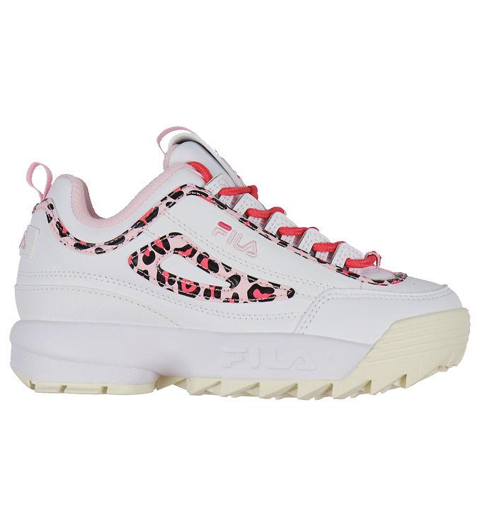 Fila Sko - Disruptor P Kids - Hvid/Leopard