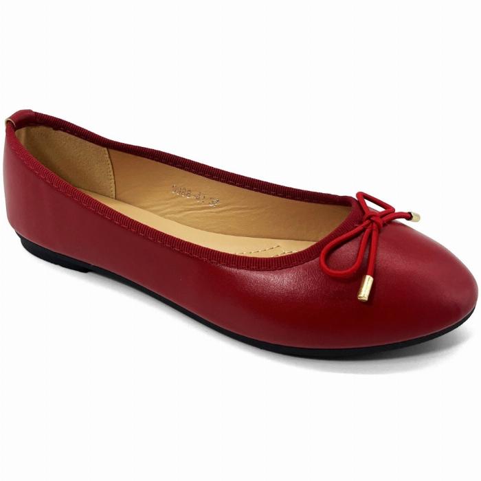 Fiona dame ballerina sko 9988-41 - Wine
