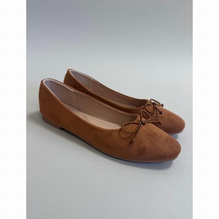 Florence dame ballerina sko DS-1A18 - Camel
