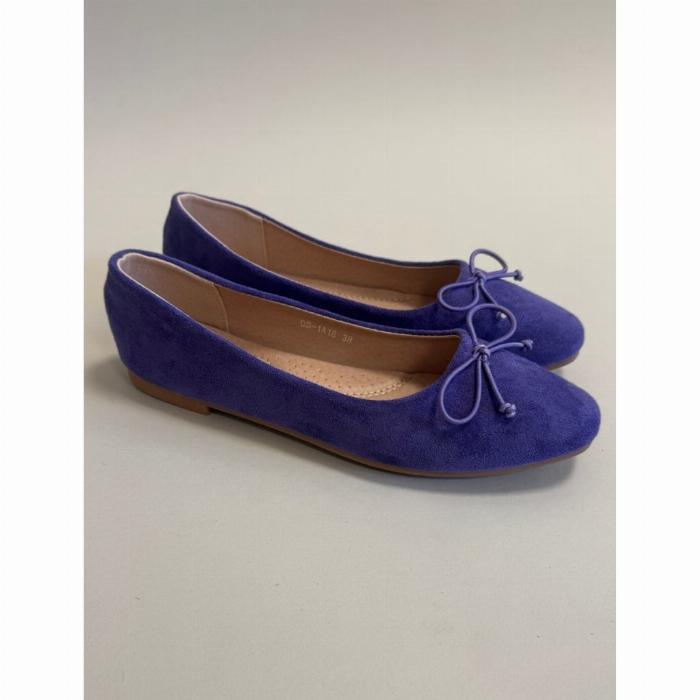Florence dame ballerina sko DS-1A18 - Purple
