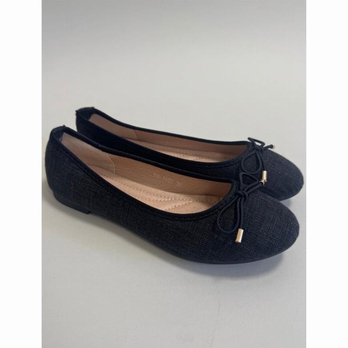 Joanna dame ballerina sko DS-1A22 - Black