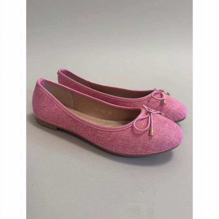 Joanna dame ballerina sko DS-1A22 - Fuxia