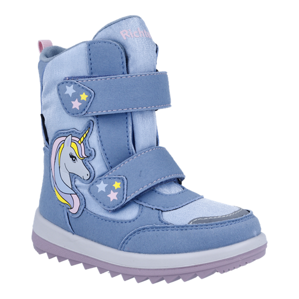 Richter 5008 vinterstøvler, isblå enhjørning