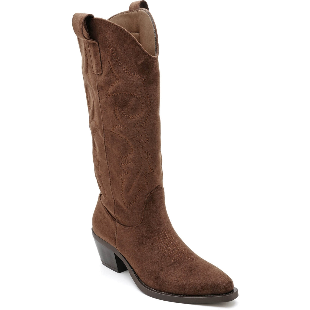 Lara dame støvler 7689A - Olive