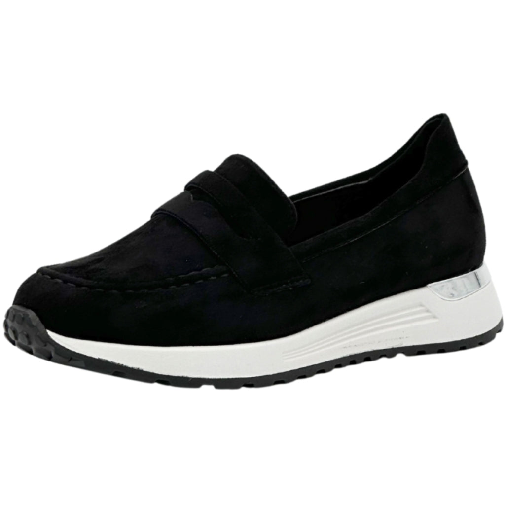 Mariella dame loafers QQ-250 - Black