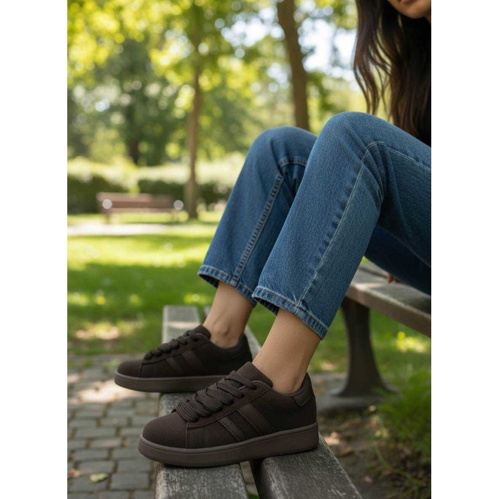 Ginette dame sneakers A-123 - Brown