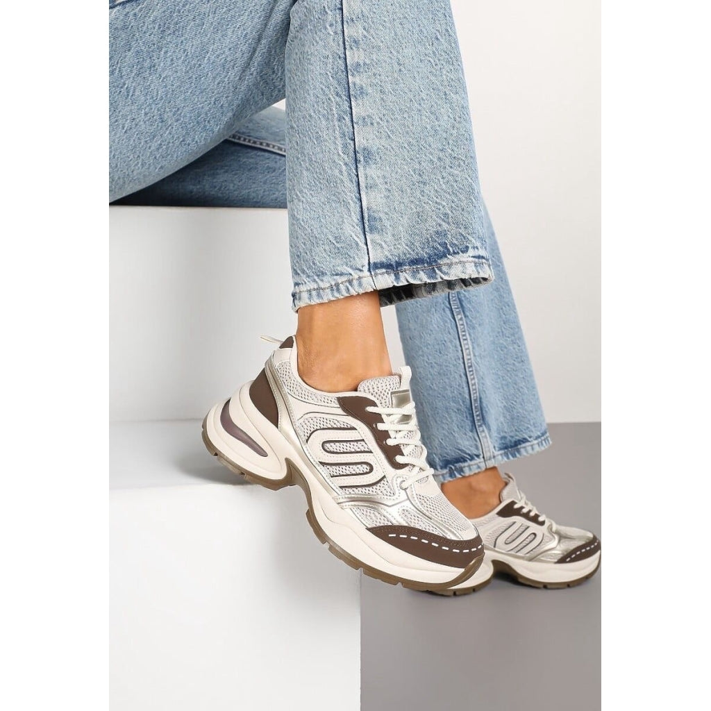 Lucia dame sneakers A-105 - Kaki