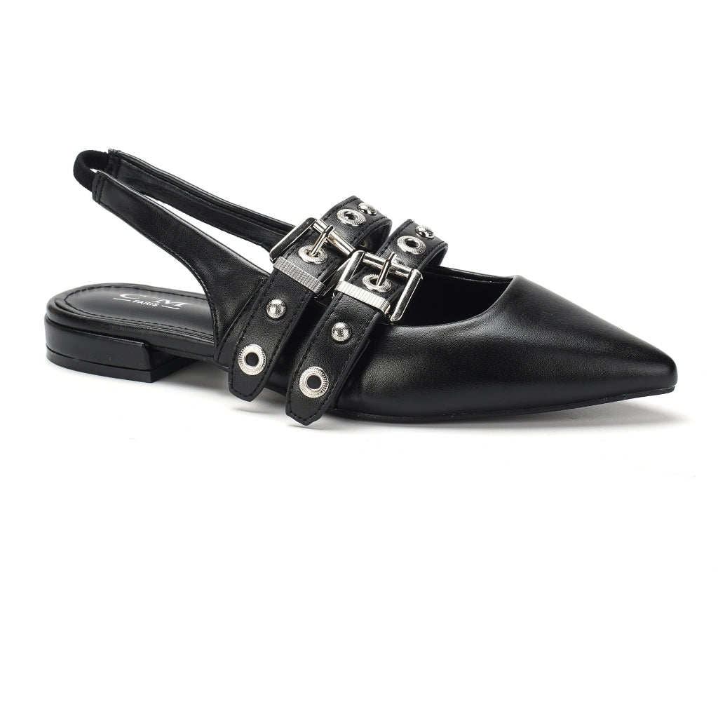 Nadja dame slingback ballerina 77-638 - Black