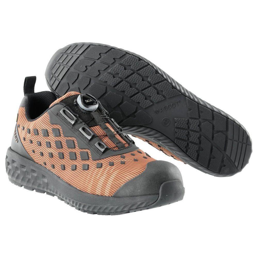 MascotF0650-704 Sikkerhedssko BOA S1P - nøddebrun/sort / 45 - Fodtøj - DISCOUNT - EN ISO 20345:2011