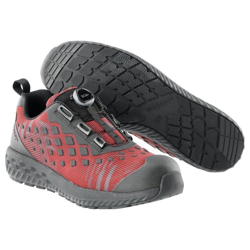 MascotF0650-704 Sikkerhedssko BOA S1P - efterårsrød/sort / 39 - Fodtøj - DISCOUNT - EN ISO 20345:2011
