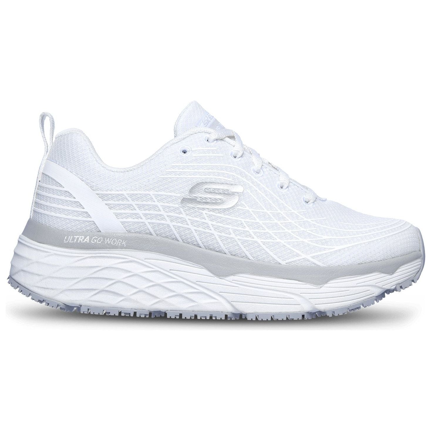 Skechers Max Cushioning Work Shoe w 1000002 - Hvid / 36 - Fodtøj - DISCOUNT - Job & fritidssko