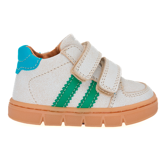 BabyBotte Farel velcro sneakers, grå/grøn