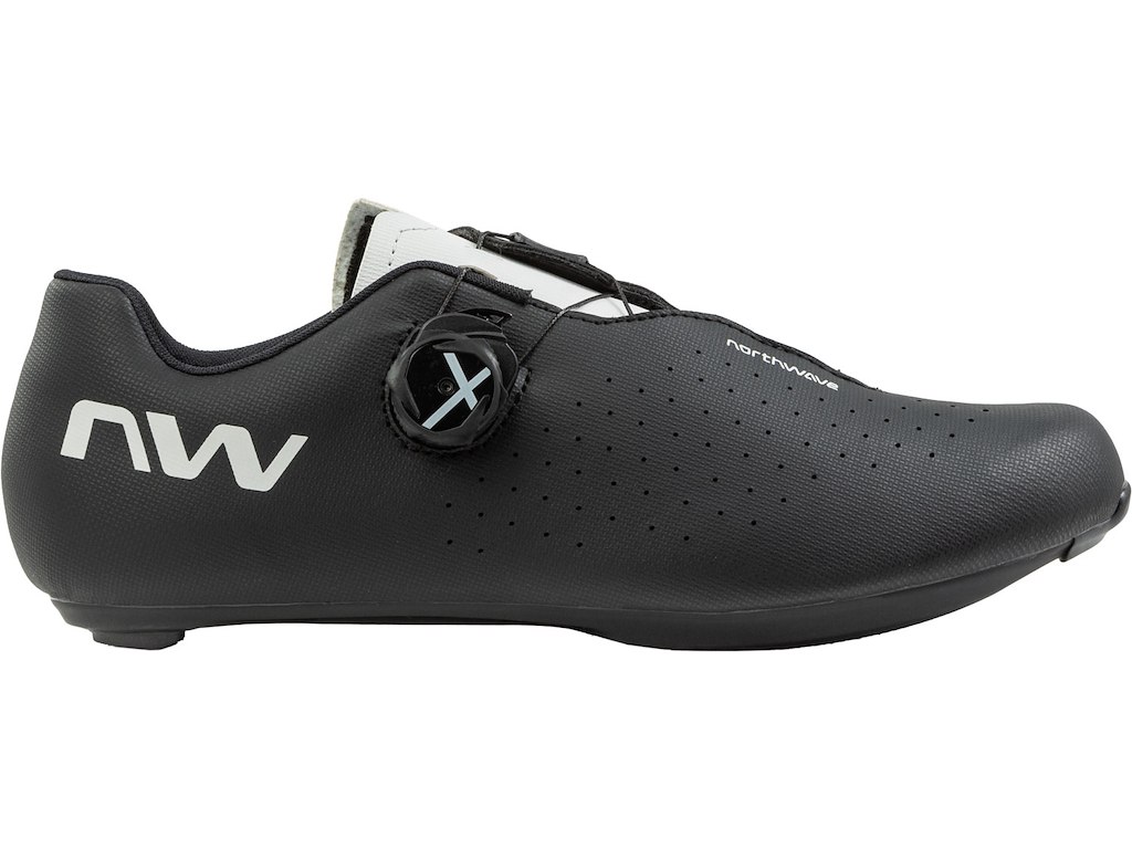 Northwave Sonic Plus Wide - Cykelsko - Race - Sort/Hvid - Str. 42