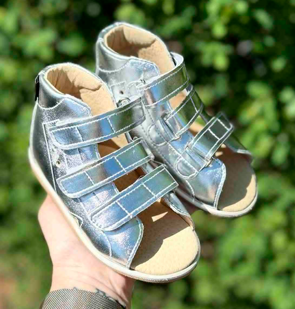 Aurelka sandal, sølv - sandal med ekstra støtte