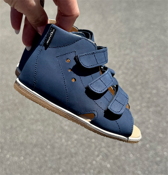Aurelka sandal, navy - sandal med ekstra støtte