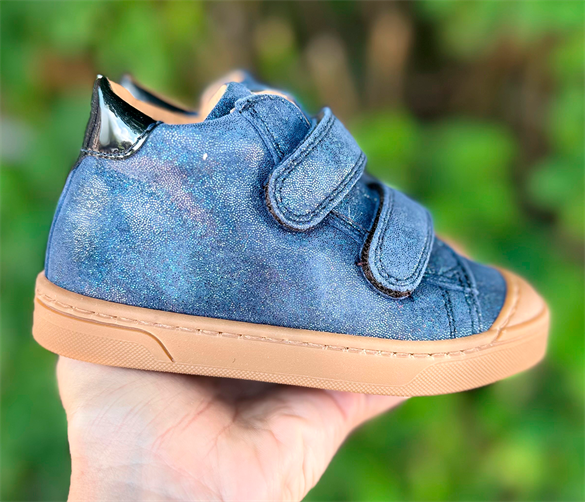 BabyBotte Aurevoir velcro sneakers, navy/konfetti