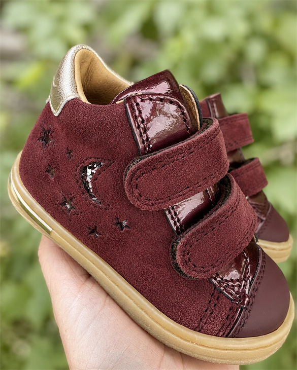 BabyBotte Adhara velcro sneakers, bordeaux