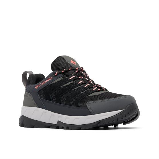 Columbia Womens Strata Trail Low WP, Black / Juicy