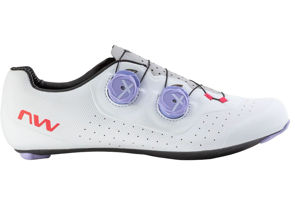Northwave Extreme Plus Cykelsko Road - Herre - Hvid/Lilla/Rød - Str. - 44