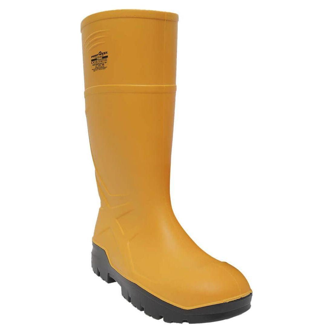 Portwest PU Sikkerhedsgummistøvle S5 CI FO FD95 - Gul / 39 | Fodtøj | Sikkerhedsfodtøj | Spar20%