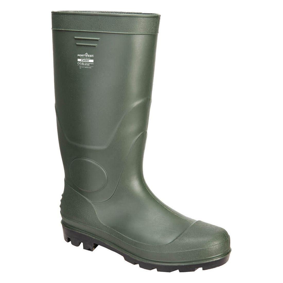 Portwest PVC Wellington uden sikkerhed FW90 - Grøn / 45 | Fodtøj | NODISCOUNT | Spar20%