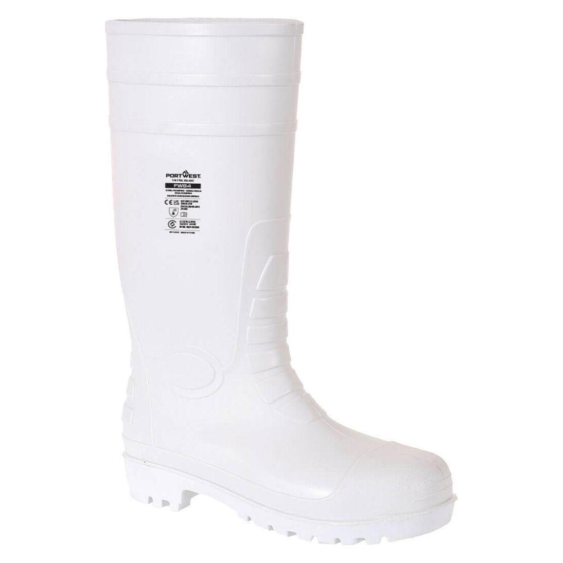 Portwest Sikkerhedsgummistøvle  Fødevare S4 FW84 - Hvid / 46 | Fodtøj | NODISCOUNT | Sikkerhedsfodtøj