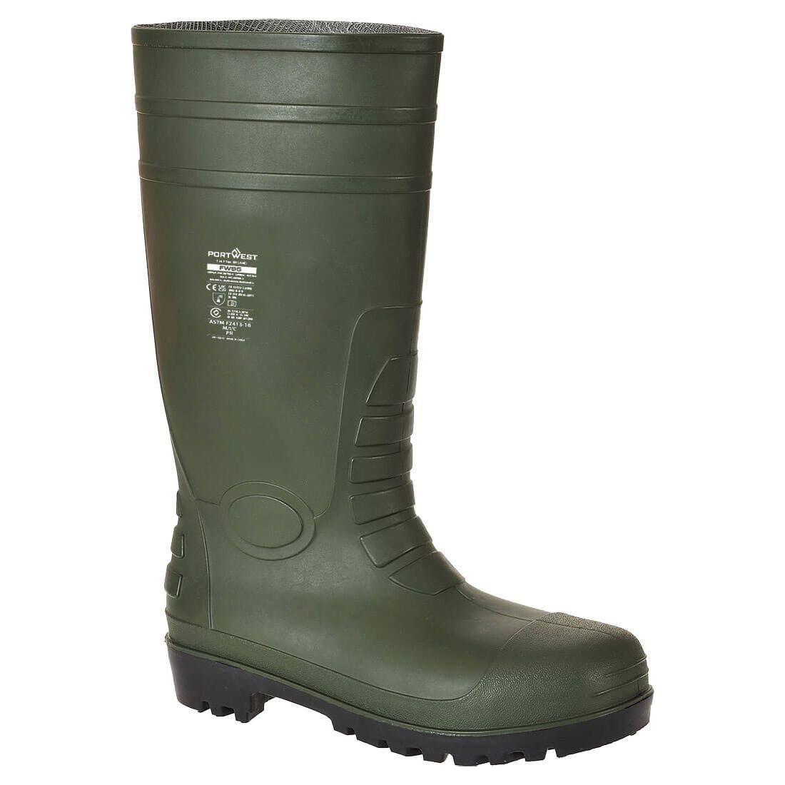 Portwest Total Sikkerhedsgummistøvle S5 FW95 - Grøn / 37 | Fodtøj | NODISCOUNT | Sikkerhedsfodtøj