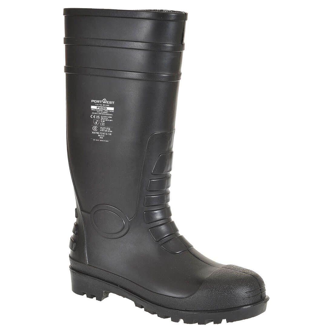 Portwest Total Sikkerhedsgummistøvle S5 FW95 - Sort / 39 | Fodtøj | NODISCOUNT | Sikkerhedsfodtøj