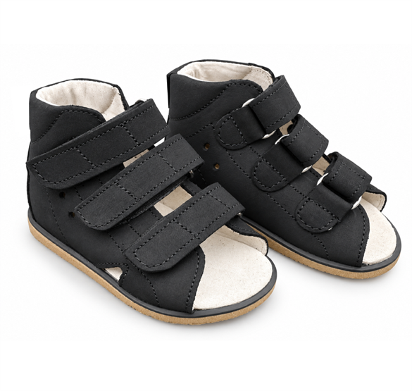 Aurelka sandal, sort - sandal med ekstra støtte