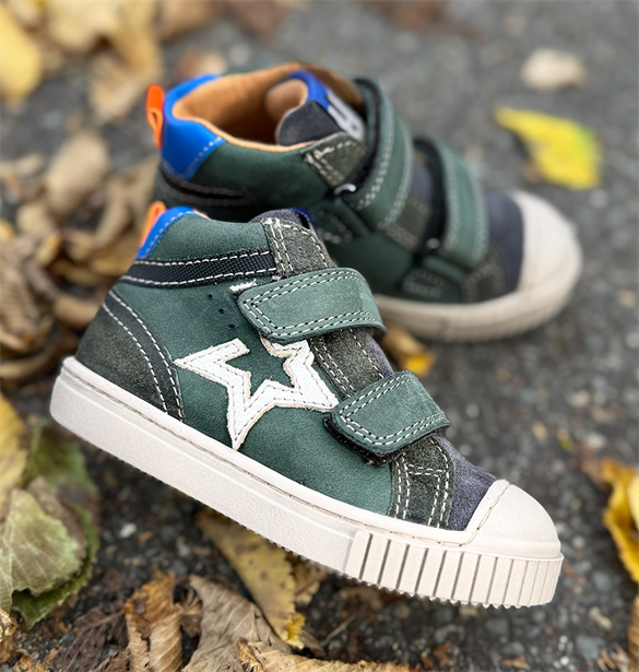 BabyBotte Intrépides Karlos velcro sneakers, mørk grøn