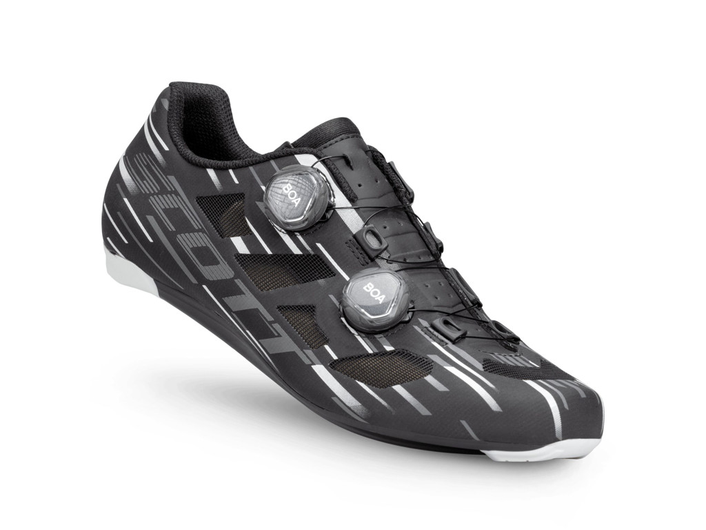 SCOTT Vertec Vent Boa landevejssko Black/Silver (Skostørrelse: 43)