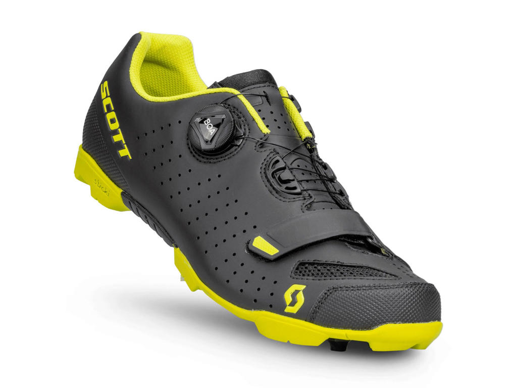 Scott Comp Boa Cykelsko Black/Sulphur Yellow