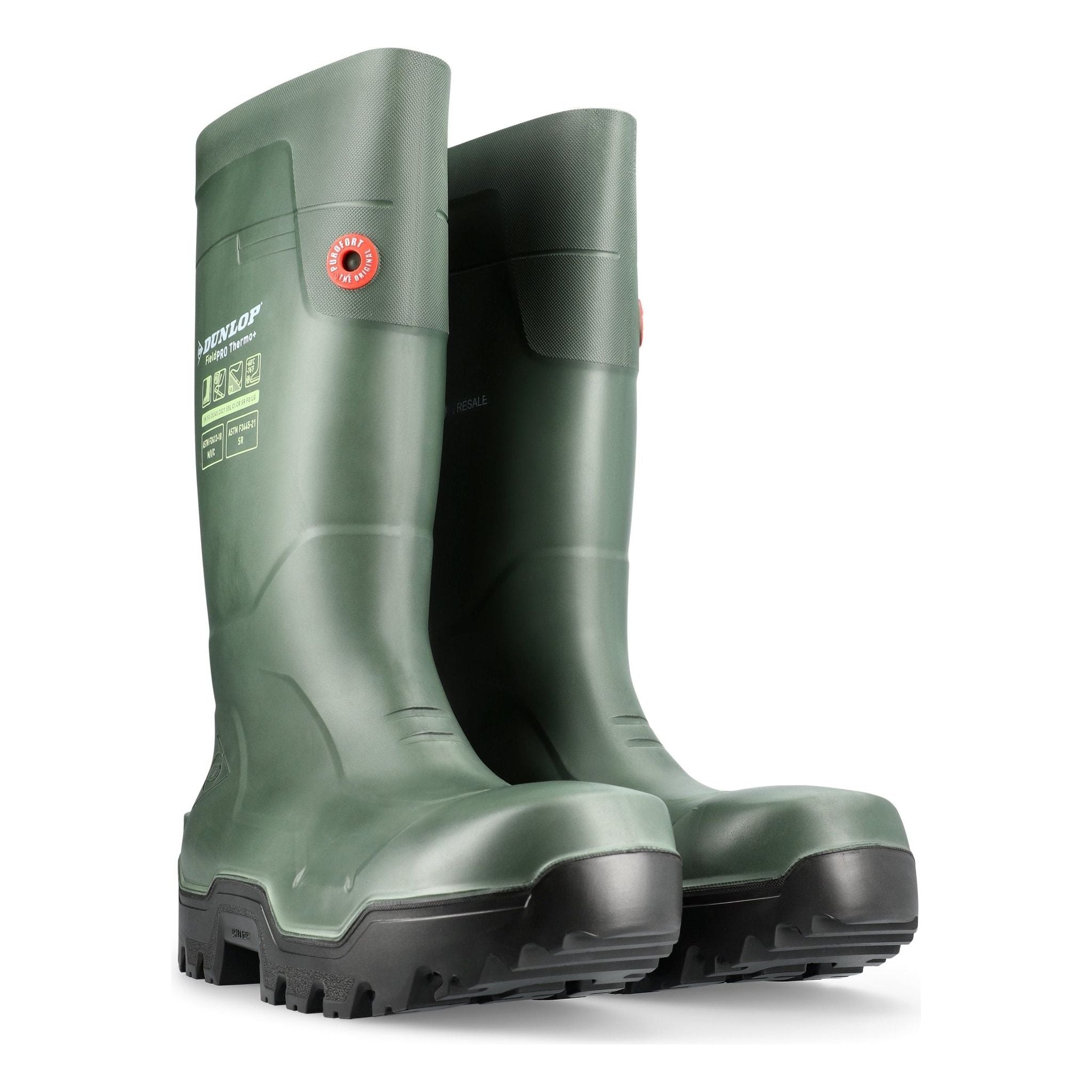 DUNLOP Fieldpro Thermo+ Green Robust og slidstærk PU-støvle S5 611202